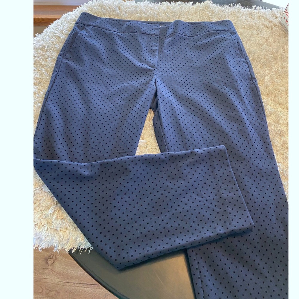 Ann Taylor Loft Marissa Skinny Polka Dot Pants